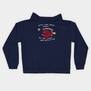 Inspirational Anglerfish Be the Light You Wish To See In The Dark Kids Hoodie